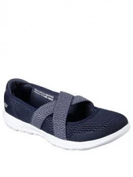 Image of Skechers Gowalk Lite Slip On Shoe Navy