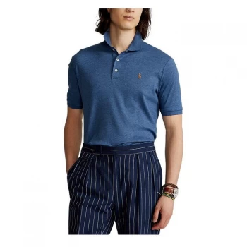 Image of Polo Ralph Lauren Logo Polo Shirt - Derby Blue