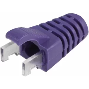 Image of TUK Ltd SPEEDY RJ45 PS6PU#100 Purple strain relief boot Cat 6 plug pack of 100