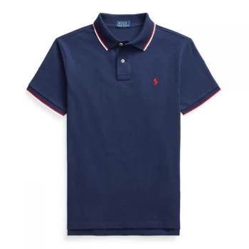 Image of Polo Ralph Lauren Polo Ralph Lauren Tip Mesh Polo - Newport Navy