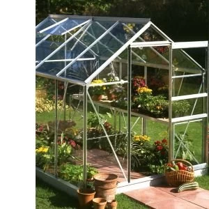 Image of BQ Premier Metal 6x8 Toughened safety glass greenhouse