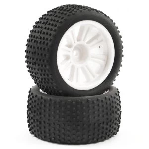 Image of Ftx Comet Truggy Rear Mounted Tyre & Wheel White