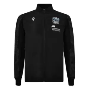 Image of Macron Glasgow Warriors Rugby Anthem Jacket - Black