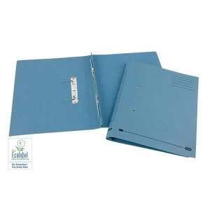 Image of Elba Foolscap Spring Transfer File 285gsm 35mm Blue Pack of 25