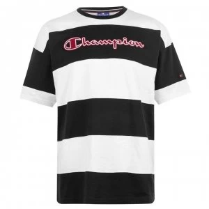 Image of Champion Tee - Whte/BlckSNOBLK
