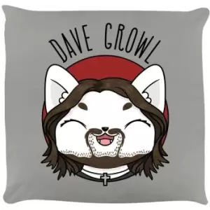 Image of VI Pets Dave Growl Filled Cushion (One Size) (Grey) - Grey