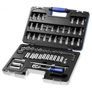 Image of Expert by Facom 61 Piece 3/8" Drive Hex and Bi Hex Socket and Socket Bit Set Metric 3/8"