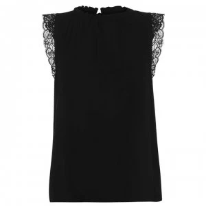 Image of Velvet Elorea Sleeveless Shirt - Black