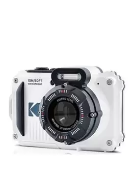 Image of Kodak Pixpro Wpz2 Waterproof 16Mp 4X Zoom Tough Compact Camera - White
