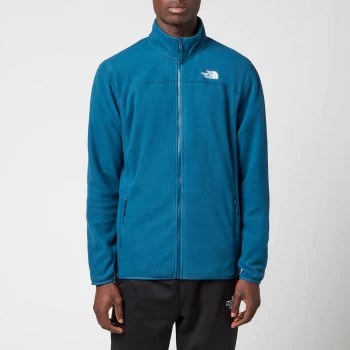 Image of The North Face Mens 100 Glacier Fz Fleece - Monterey Blue - S