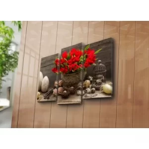 Image of 3PATK-30 Multicolor Decorative Canvas Painting (3 Pieces)