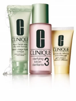 Image of Clinique 3 Step Introduction Kit. Skin Type 3 Oily