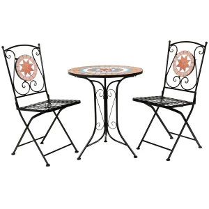 Image of Charles Bentley Terracotta 3 Piece Bistro Set
