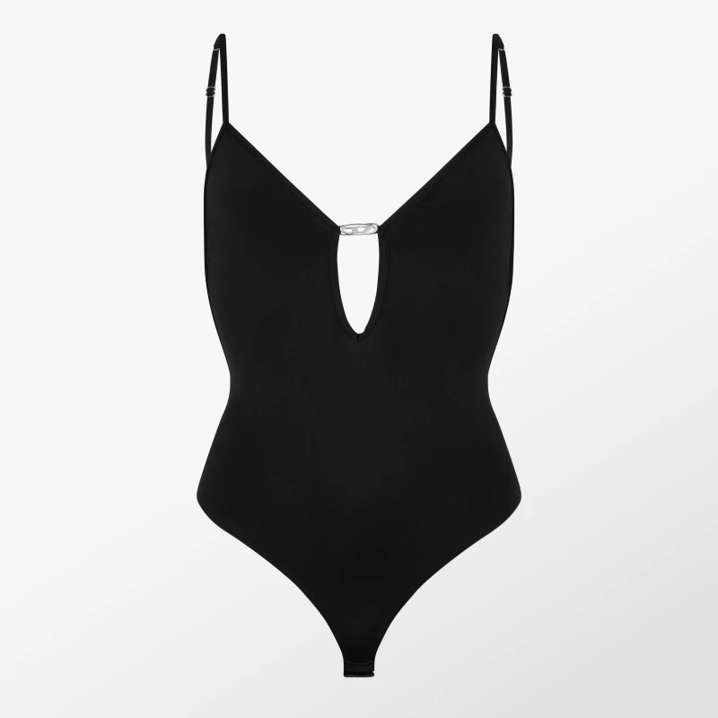 Image of Diesel Womens Cropped Crop Top Black female 8