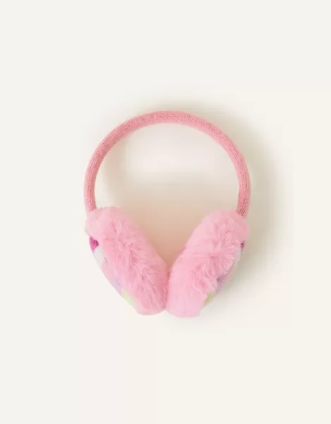 Image of Girls Stripe Knit Earmuffs