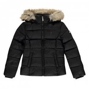 Image of Tommy Hilfiger Junior Girls Essential Down Puffer Jacket - Black BDS
