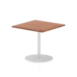 Image of Italia Poseur Table Square 800/800 Top 725 High Walnut