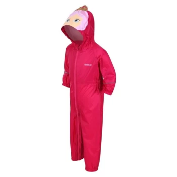 Image of Regatta Charco Waterproof Animal Hooded Suit - PkFusPrincss