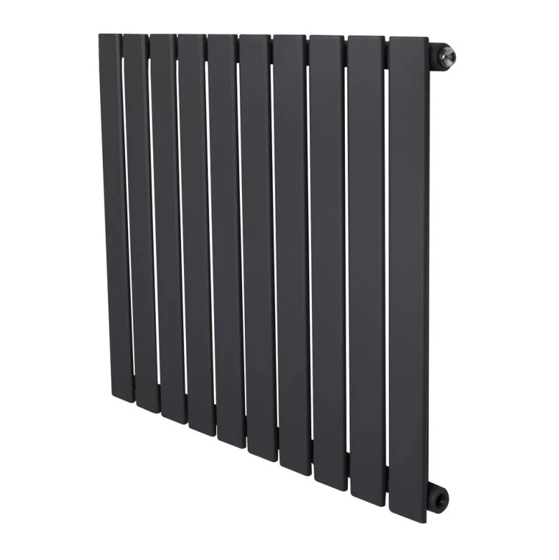 Image of Monstershop Flat Single Column Radiator - 600 x 700mm - Anthracite Grey Grey Unisex