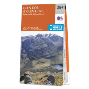 Image of Map of Glen Coe & Glen Etive