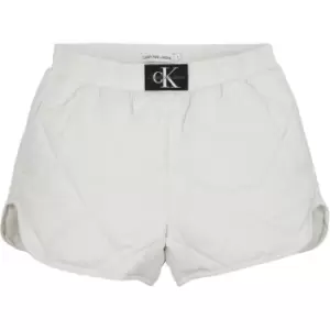 Image of Calvin Klein Jeans Quilted Shorts - Neutral