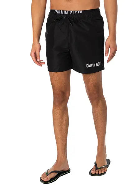 Image of Calvin Klein Double Waist Swim Shorts Black S
