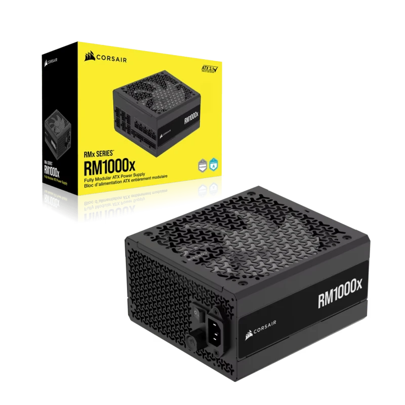 Image of CORSAIR RMx Series RM1000x Cybenetics Gold ATX3.1 PCIe5.1 Fully Modular Power Supply - CP-9020271-UK