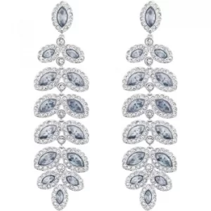 Image of Ladies Swarovski Stainless Steel Baron Earrings