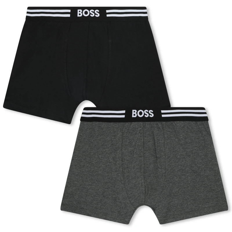 Image of Boss Boss 2 Pck Boxers Jn44 Boxers 4Y Grey 42715902135