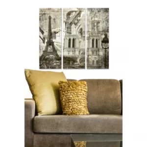 Image of MDF206246539 Multicolor Decorative MDF Painting (3 Pieces)