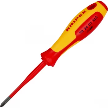 Image of Knipex 98 24 01 SLS VDE Plus/Minus Screwdriver PH/S1 x 80mm - Slim
