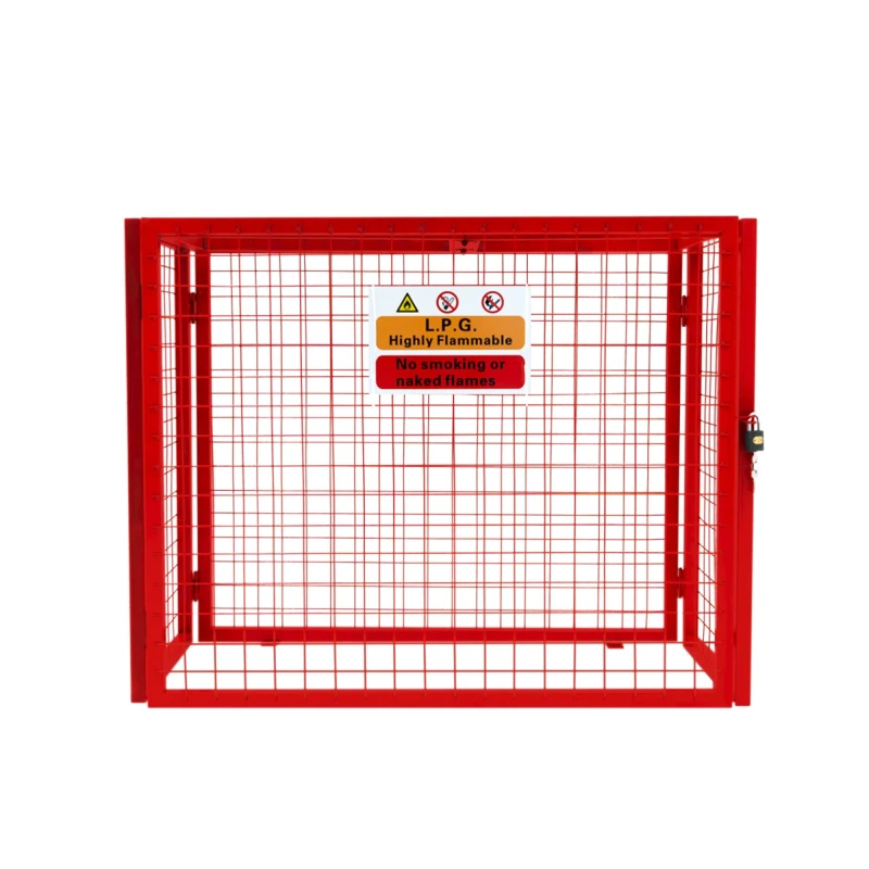 Image of Monstershop Red Gas Bottle Collapsible Mesh Cage - 92cm x 110cm x 50cm Size: 92cm x 110cm x 50cm Red Unisex 92cm x 110cm x 50 cm
