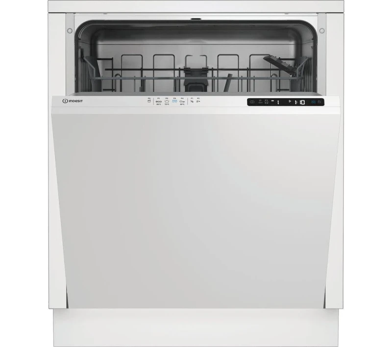Image of Indesit IN2IE13DT70UK Fully Integrated Full Size Dishwasher - White Control Panel with Fixed Door Hinge Kit - E Rated