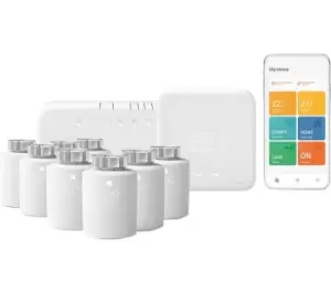 Image of TADO Wireless Smart Thermostat Starter Kit V3 with 8 Smart Radiator Thermostats, White