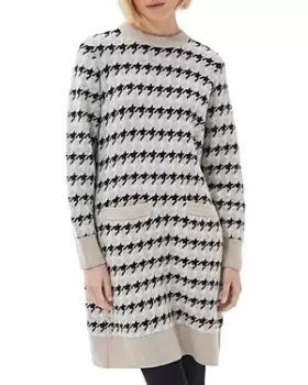 Image of Barbour Marie Houndstooth Knit Dress