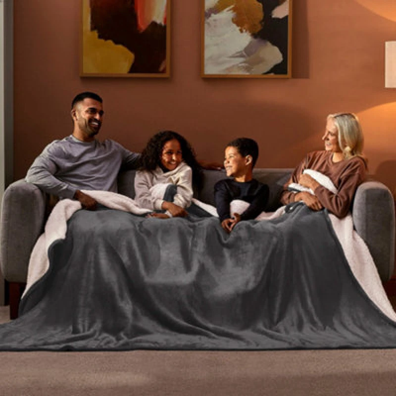 Image of Silentnight Snugsie Supersized Blanket - Grey Grey VAQY9 Unisex