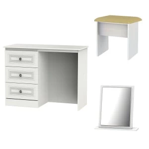 Image of Robert Dyas Loxley Ready Assembled 3 Piece Dressing Table Set