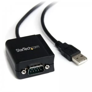Image of StarTech 1 Port FTDI USB to Serial RS232 Adapter Cable with COM Retention