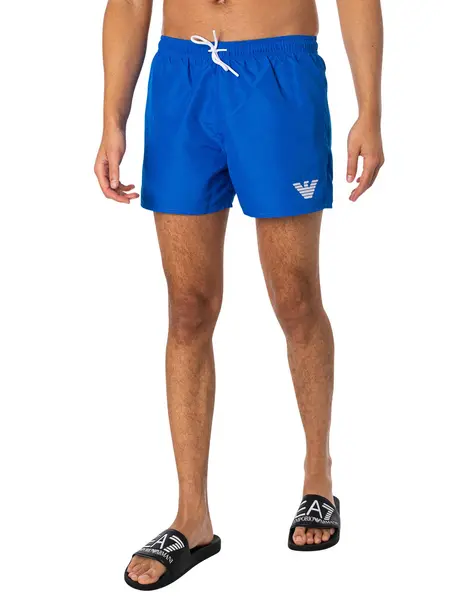 Image of Emporio Armani Logo Swim Shorts Royal XL