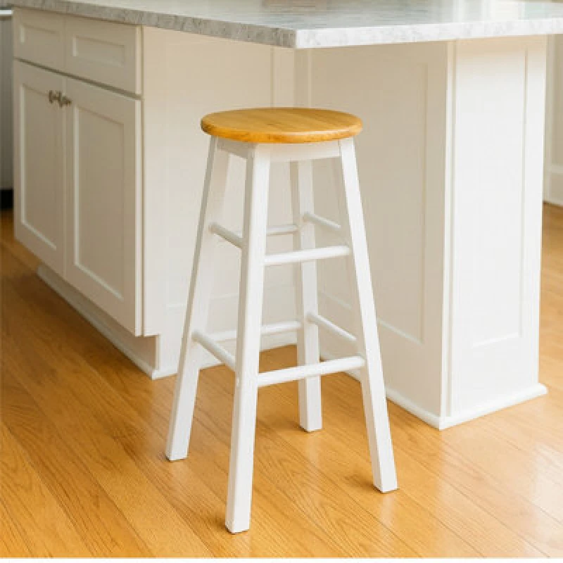 Image of Orsina Chester Tall White Bar Stool
