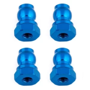 Image of Team Associated Shock Bushings 10 Mm Blue Aluminum