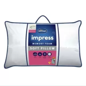 Image of Silentnight Impress Memory Foam Soft Pillow
