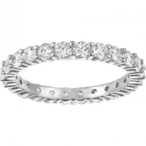 Image of Ladies Swarovski Rhodium Plated Size L Vittore Ring