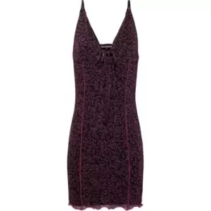 Image of Tommy Jeans Tjw Clubbing Aop Mesh Bodycon - Pink