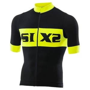Image of SIXS Bike 3 Luxury Short Sleeve Jersey Black/Yellow Small