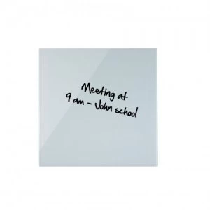 Image of Bi-Office Black Glass Memo Tile Board 48x48cm