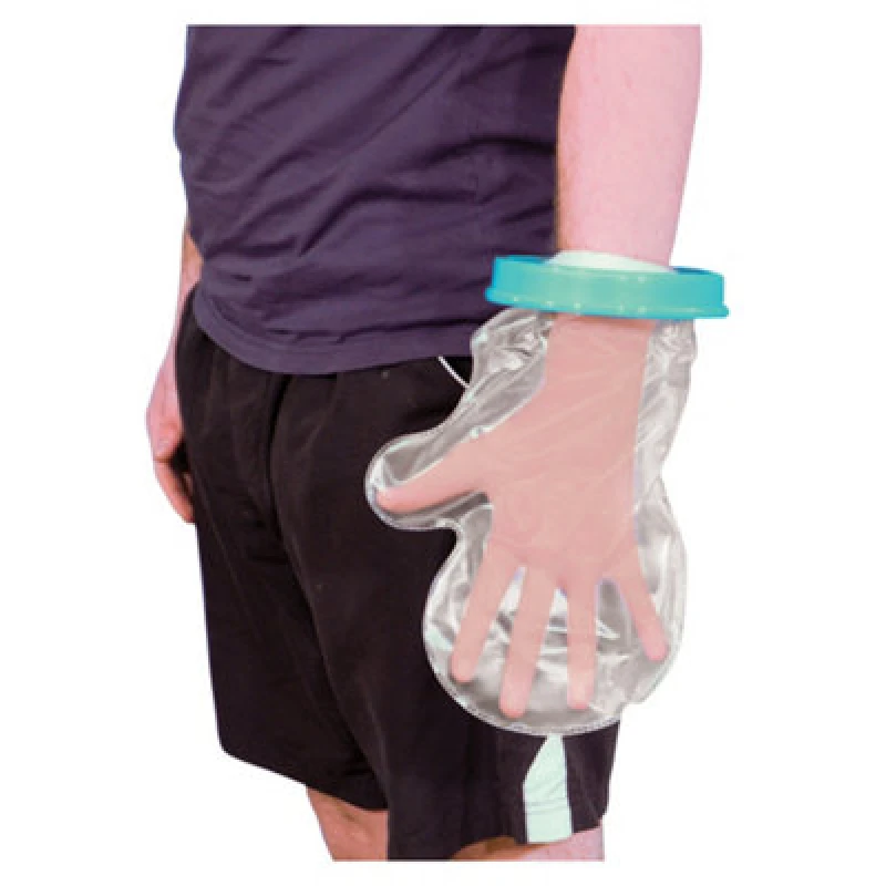 Image of Loops Waterproof Cast and Bandage Protector - Suits Adult Hand - Bathroom Washing Aid Multi