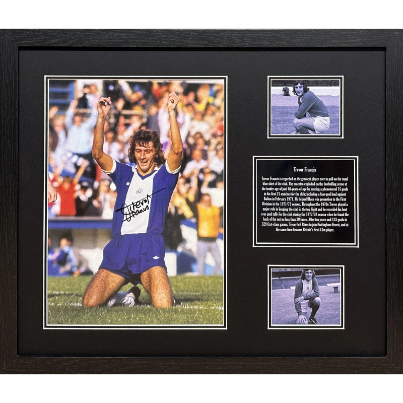 Image of AllStarSignings Ltd Trevor Francis signed Birmingham city photo Blue unisex One Size