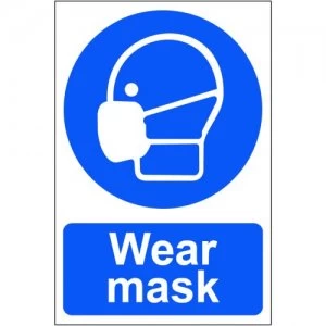 Image of Wear Mask Sign, S/A Semi Rigid PVC