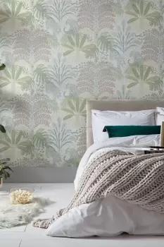 Image of Envy Savannah Pastels Natural Floral Wallpaper